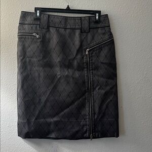 Marc By Marc Jacobs Dark Gray zipper detail Pencil Skirt